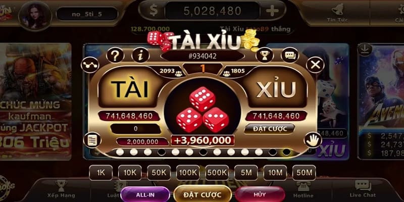 Tài xỉu là tựa game thuộc sảnh casino có tính hấp dẫn cực lớn